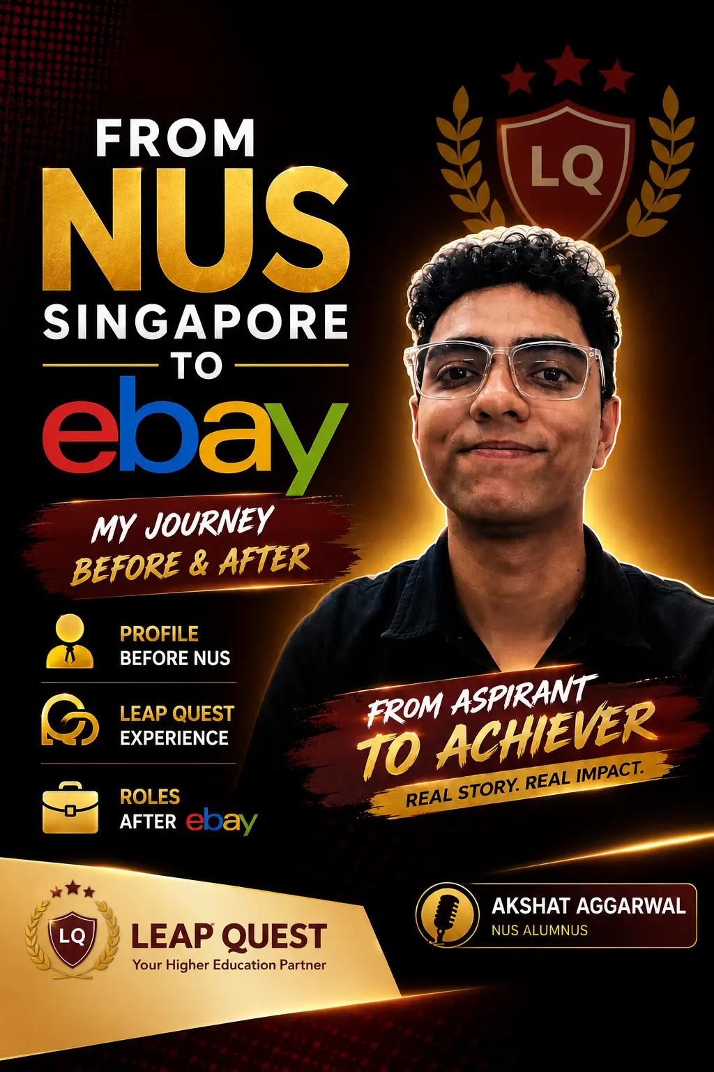 From NUS Singapore to eBay – Akshat’s Journey with Leap Quest